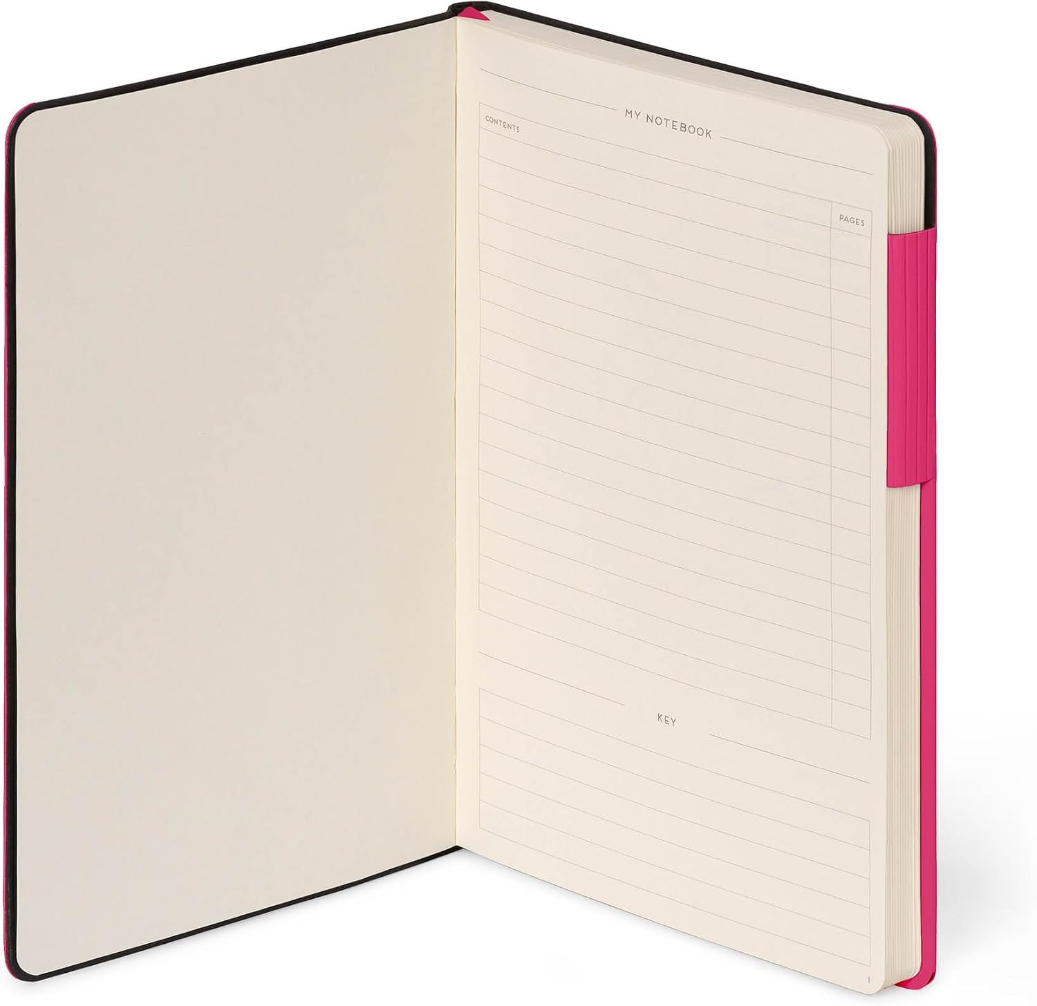 image:imageLEGAMI My Notebook 6 mm liniertes Notizbuch Raspberry Small FSCzertifiziertes Papier 192 Seiten Softcover elastischer Verschluss 95 x 135 cmRASPBERRY