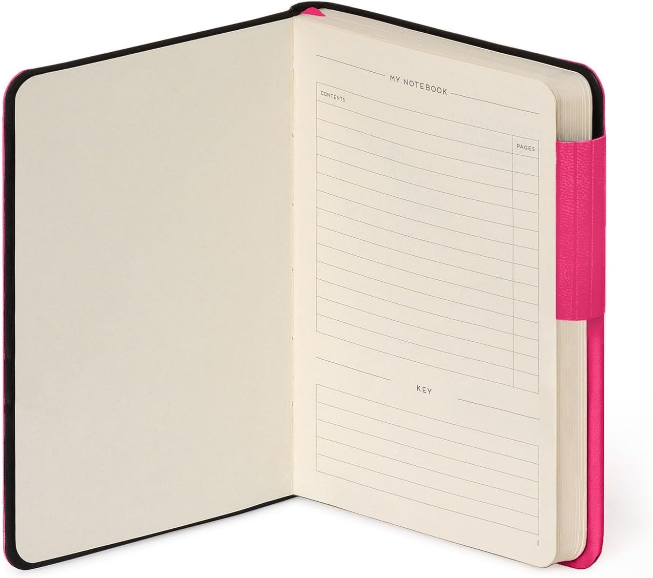 image:imageLEGAMI My Notebook 6 mm liniertes Notizbuch Raspberry Small FSCzertifiziertes Papier 192 Seiten Softcover elastischer Verschluss 95 x 135 cmRASPBERRY