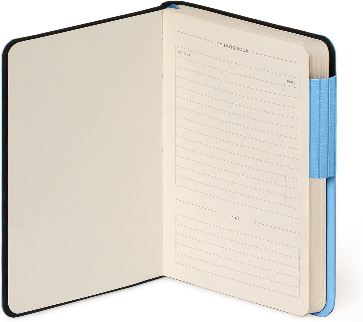 image:imageLEGAMI My Notebook 6 mm liniertes Notizbuch Raspberry Small FSCzertifiziertes Papier 192 Seiten Softcover elastischer Verschluss 95 x 135 cmRETRO BLUE