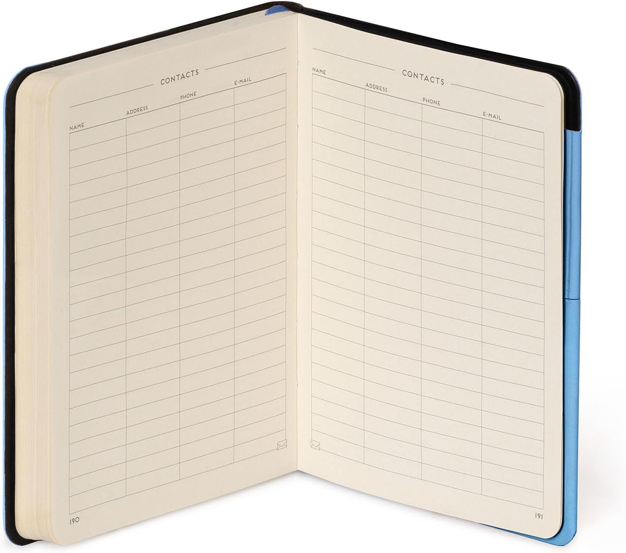 image:imageLEGAMI My Notebook 6 mm liniertes Notizbuch Raspberry Small FSCzertifiziertes Papier 192 Seiten Softcover elastischer Verschluss 95 x 135 cmRETRO BLUE