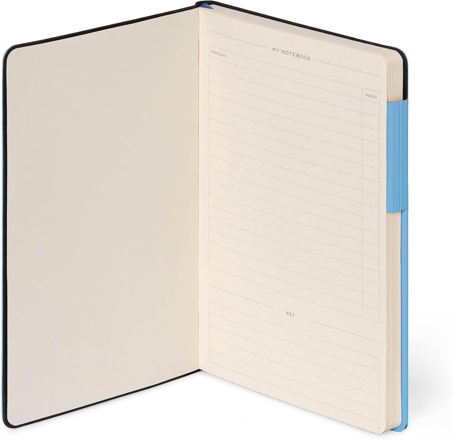 image:imageLEGAMI My Notebook 6 mm liniertes Notizbuch Raspberry Small FSCzertifiziertes Papier 192 Seiten Softcover elastischer Verschluss 95 x 135 cmRETRO BLUE