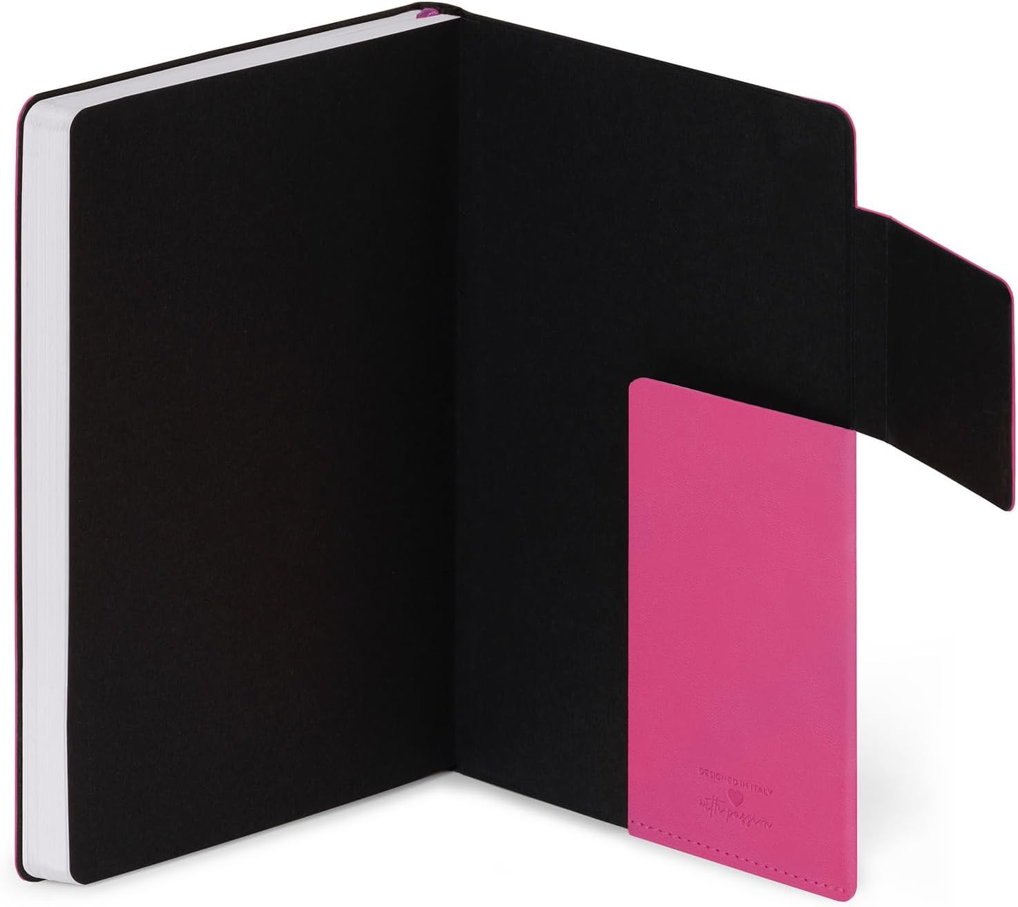 image:imageLEGAMI Notizbuch mit Punkten My Notebook Aura Special Edition Medium FSC zertifiziertes Papier 192 Seiten weicher Einband elastischer Verschluss doppeltes Lesezeichen 13 x 21 cmRASPBERRY