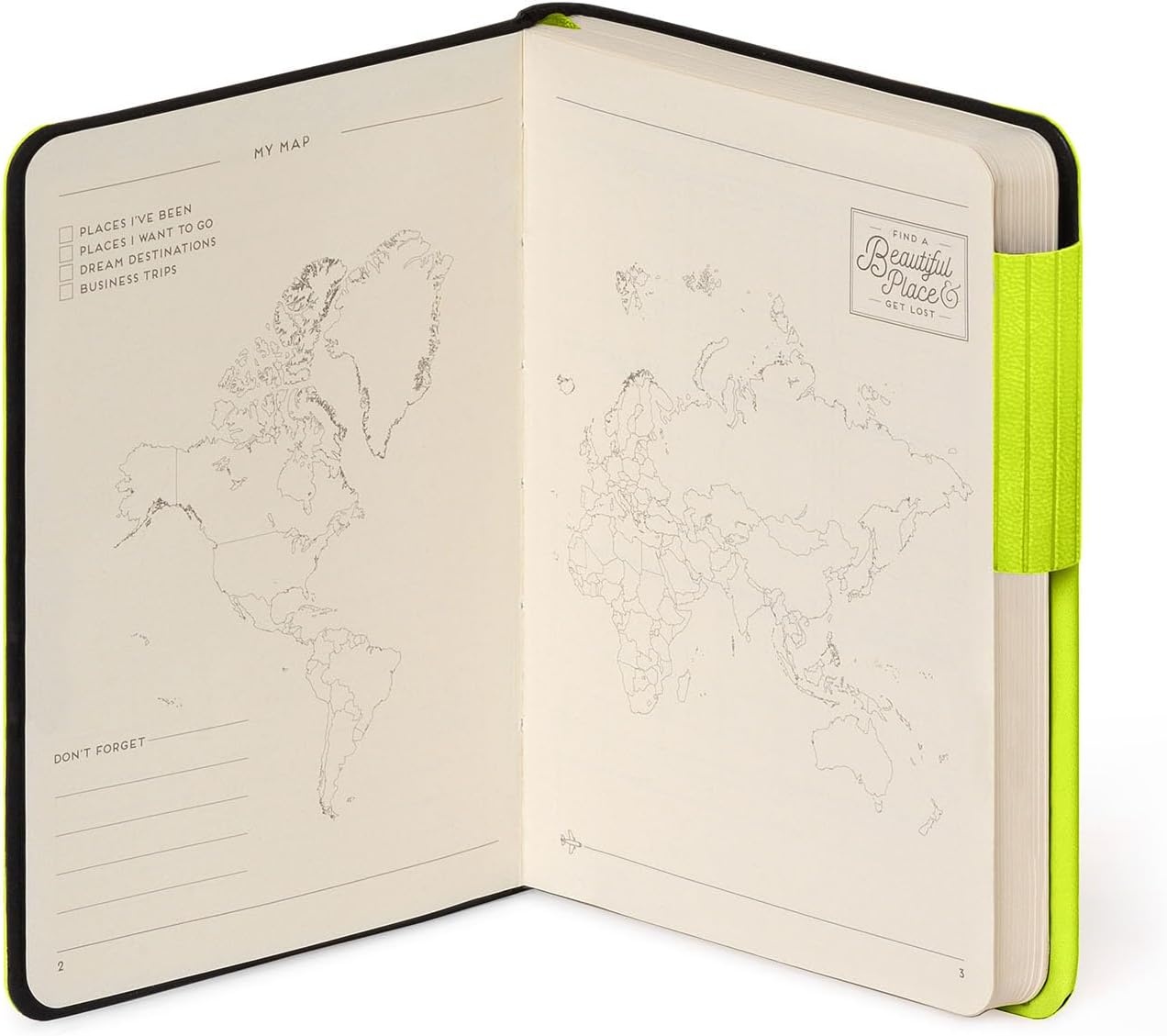 image:imageLEGAMI Weies Papier Notizbuch My Notebook Deep Graphite Large FSCzertifiziertes Papier 192 Seiten weicher Einband elastischer Verschluss 17 x 24 cmCHARTREUSE