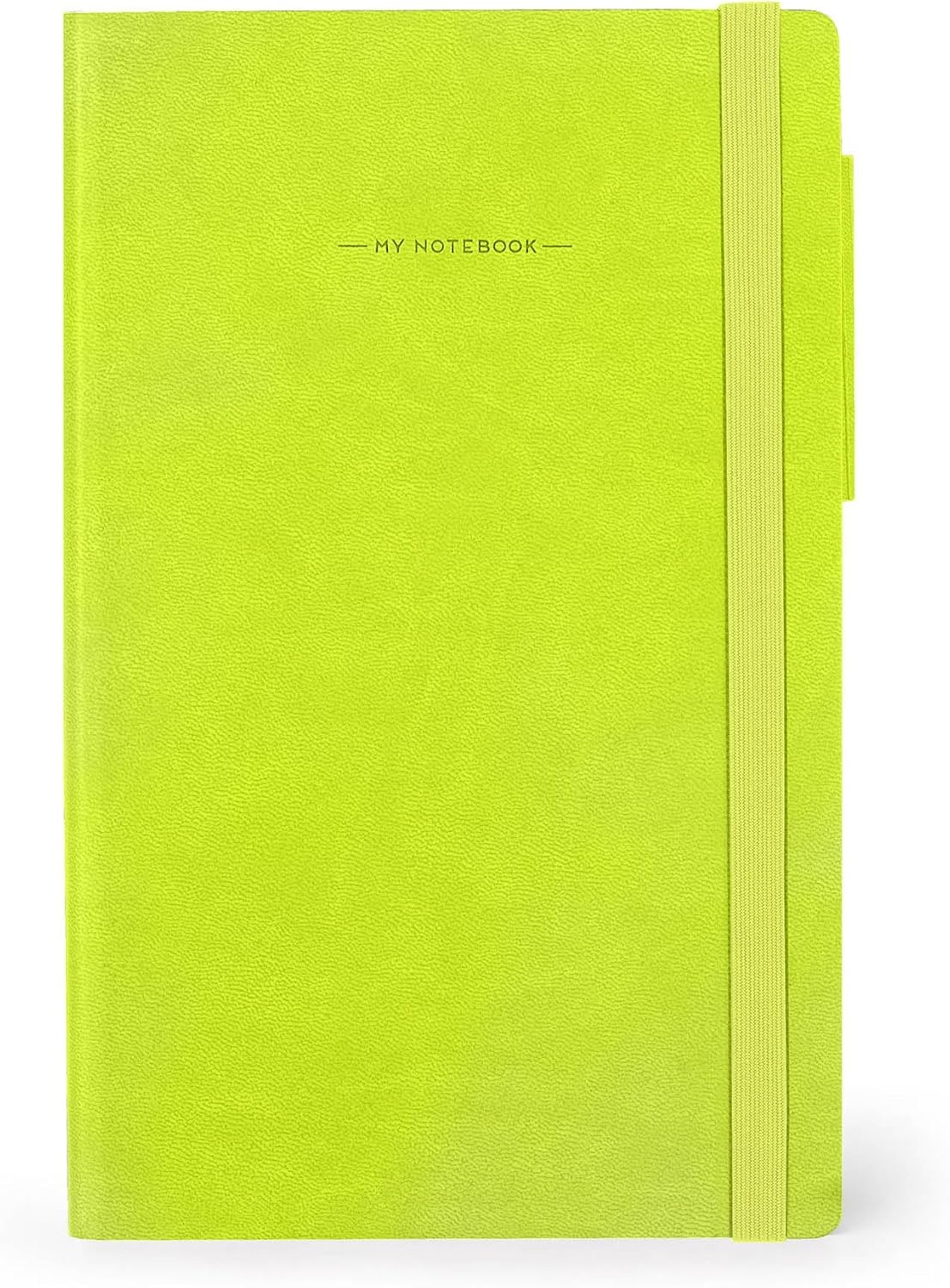 image:imageLEGAMI Weies Papier Notizbuch My Notebook Deep Graphite Large FSCzertifiziertes Papier 192 Seiten weicher Einband elastischer Verschluss 17 x 24 cmCHARTREUSE