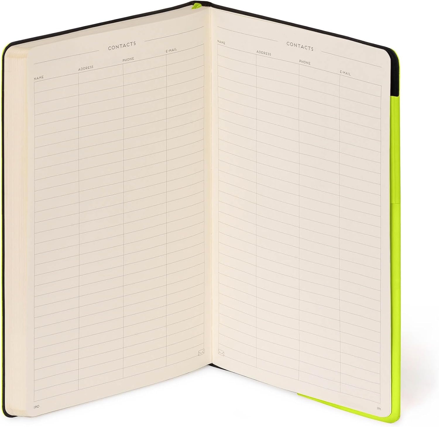 image:imageLEGAMI Weies Papier Notizbuch My Notebook Deep Graphite Large FSCzertifiziertes Papier 192 Seiten weicher Einband elastischer Verschluss 17 x 24 cmCHARTREUSE