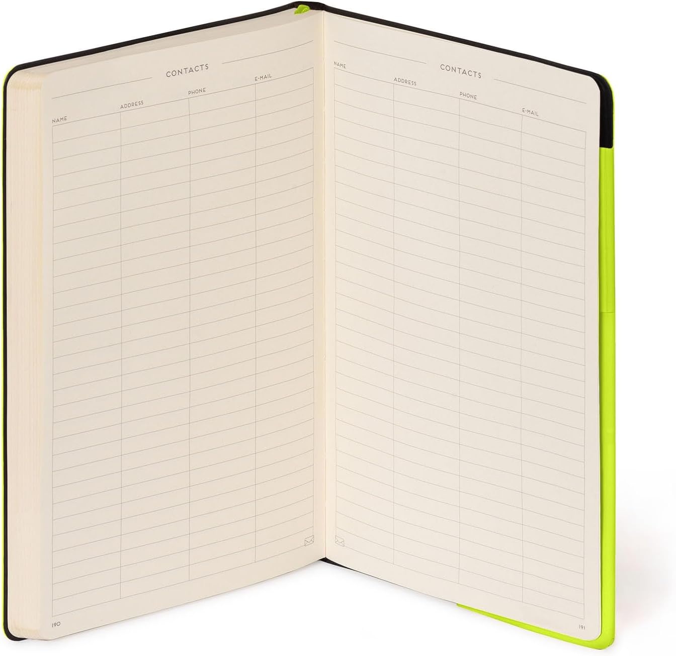 image:imageLEGAMI Weies Papier Notizbuch My Notebook Deep Graphite Large FSCzertifiziertes Papier 192 Seiten weicher Einband elastischer Verschluss 17 x 24 cmCHARTREUSE