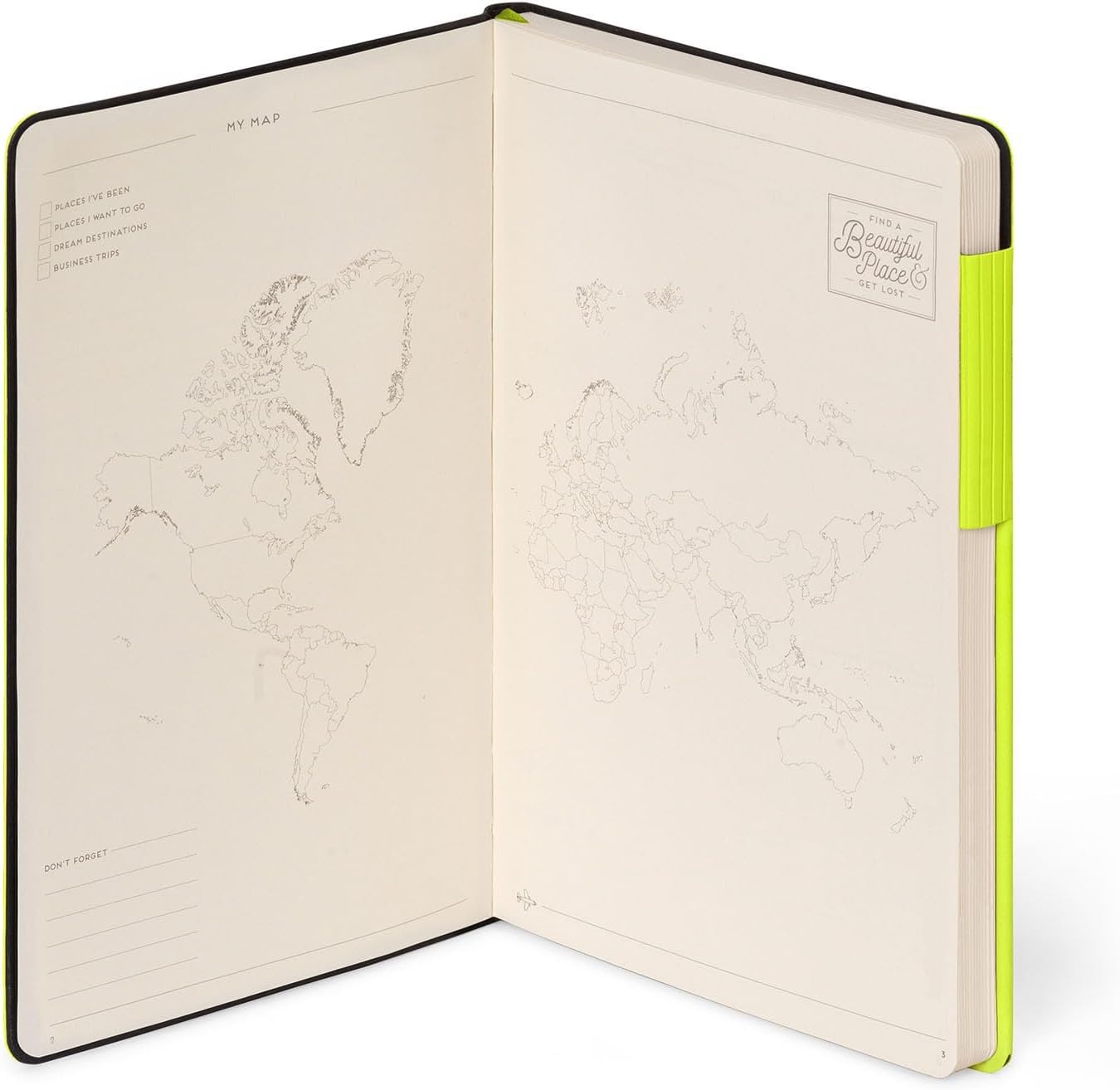 image:imageLEGAMI Weies Papier Notizbuch My Notebook Deep Graphite Large FSCzertifiziertes Papier 192 Seiten weicher Einband elastischer Verschluss 17 x 24 cmCHARTREUSE