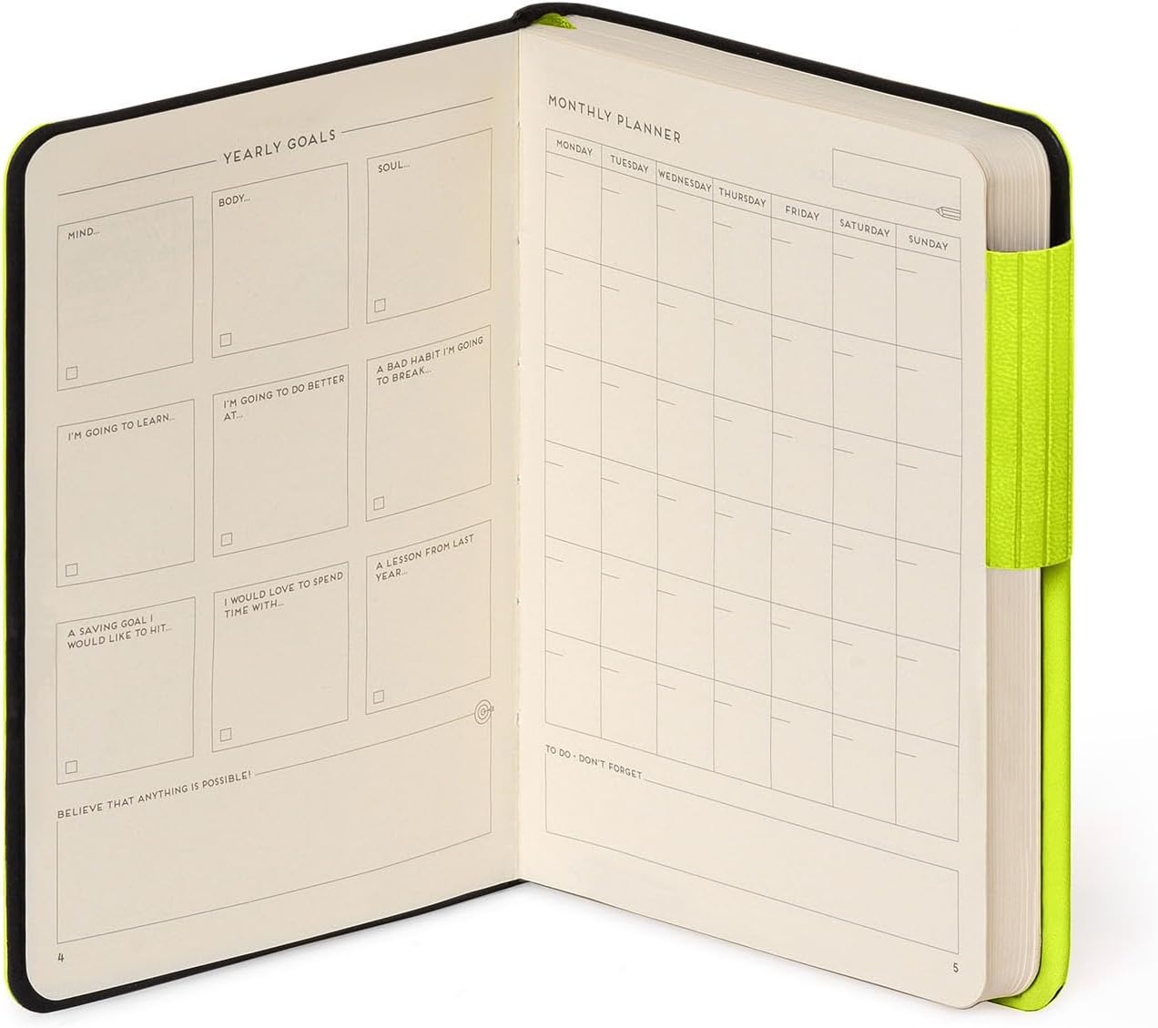 image:imageLEGAMI Weies Papier Notizbuch My Notebook Deep Graphite Large FSCzertifiziertes Papier 192 Seiten weicher Einband elastischer Verschluss 17 x 24 cmCHARTREUSE