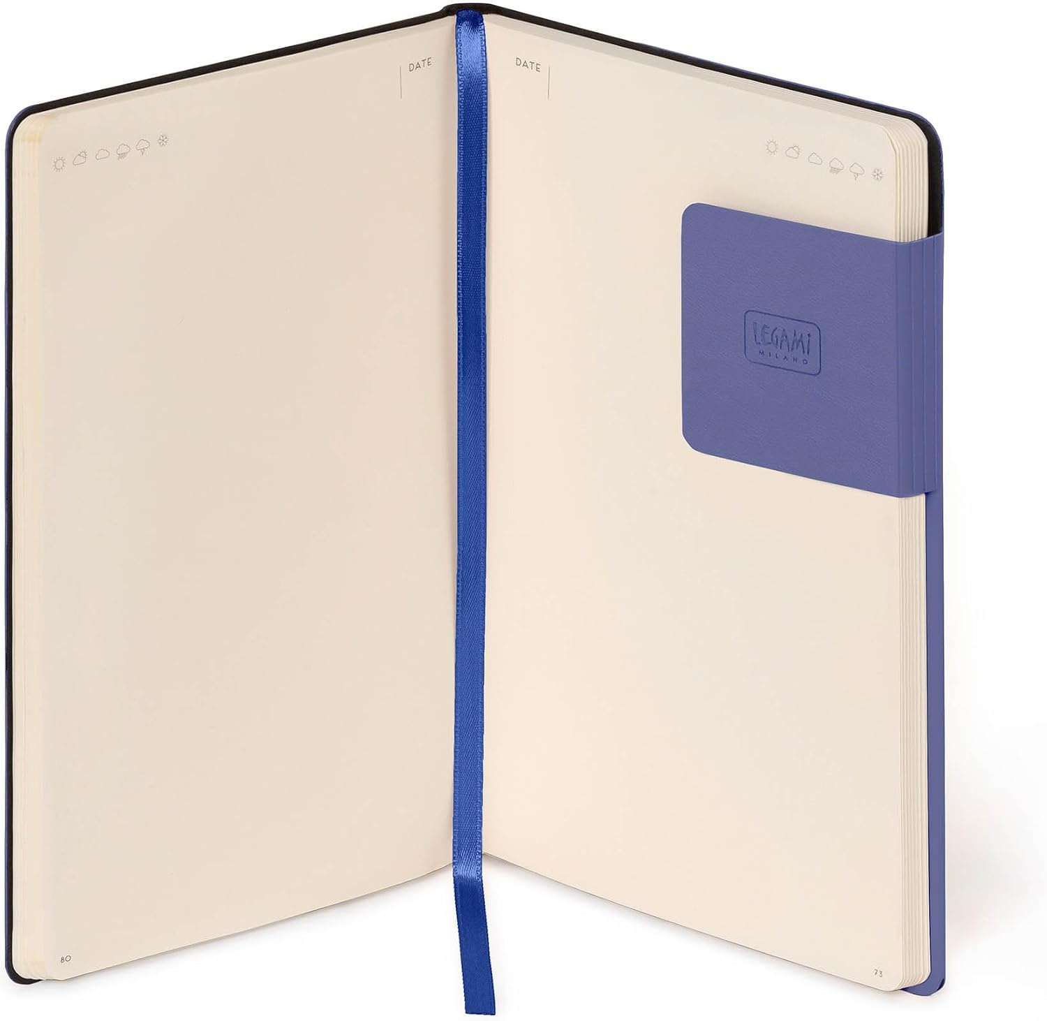 image:imageLEGAMI Weies Papier Notizbuch My Notebook Deep Graphite Large FSCzertifiziertes Papier 192 Seiten weicher Einband elastischer Verschluss 17 x 24 cmFUTURE DUSK