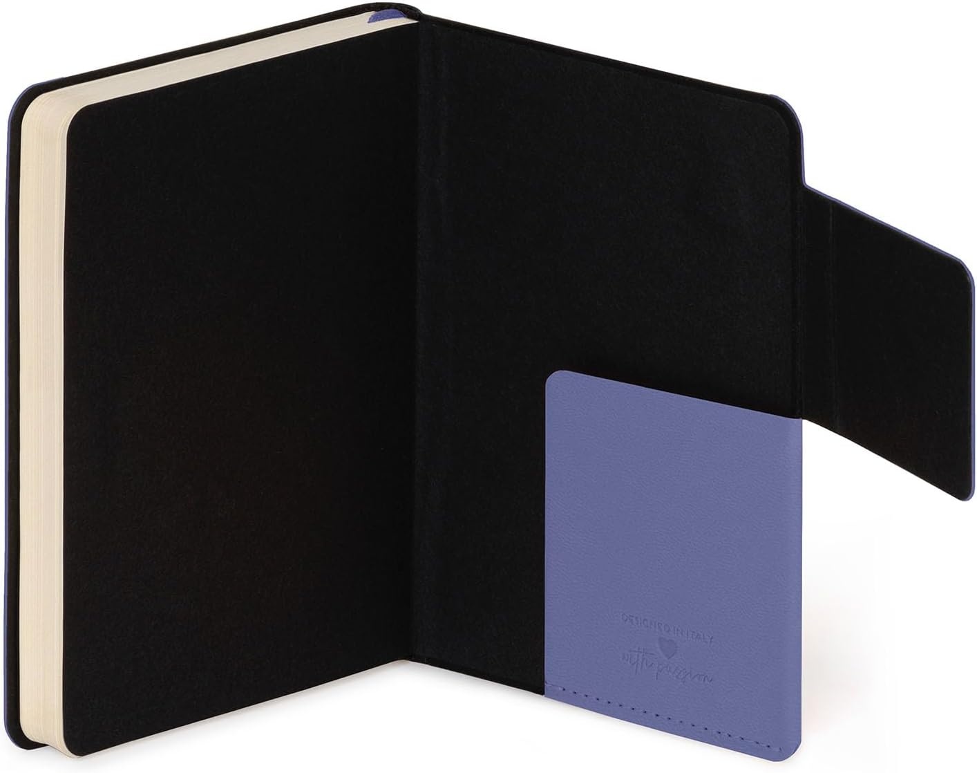 image:imageLEGAMI Weies Papier Notizbuch My Notebook Deep Graphite Large FSCzertifiziertes Papier 192 Seiten weicher Einband elastischer Verschluss 17 x 24 cmFUTURE DUSK