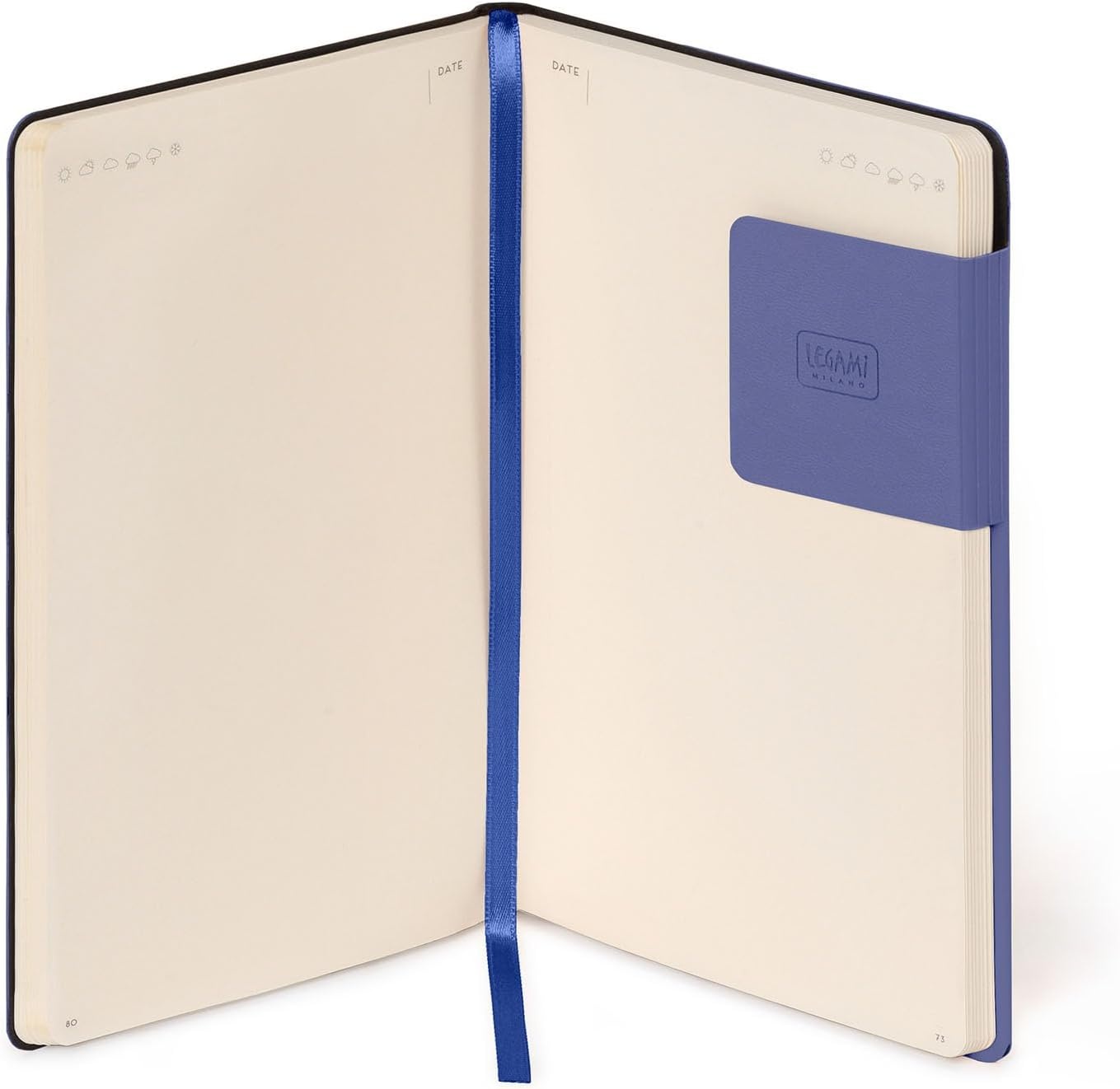 image:imageLEGAMI Weies Papier Notizbuch My Notebook Deep Graphite Large FSCzertifiziertes Papier 192 Seiten weicher Einband elastischer Verschluss 17 x 24 cmFUTURE DUSK