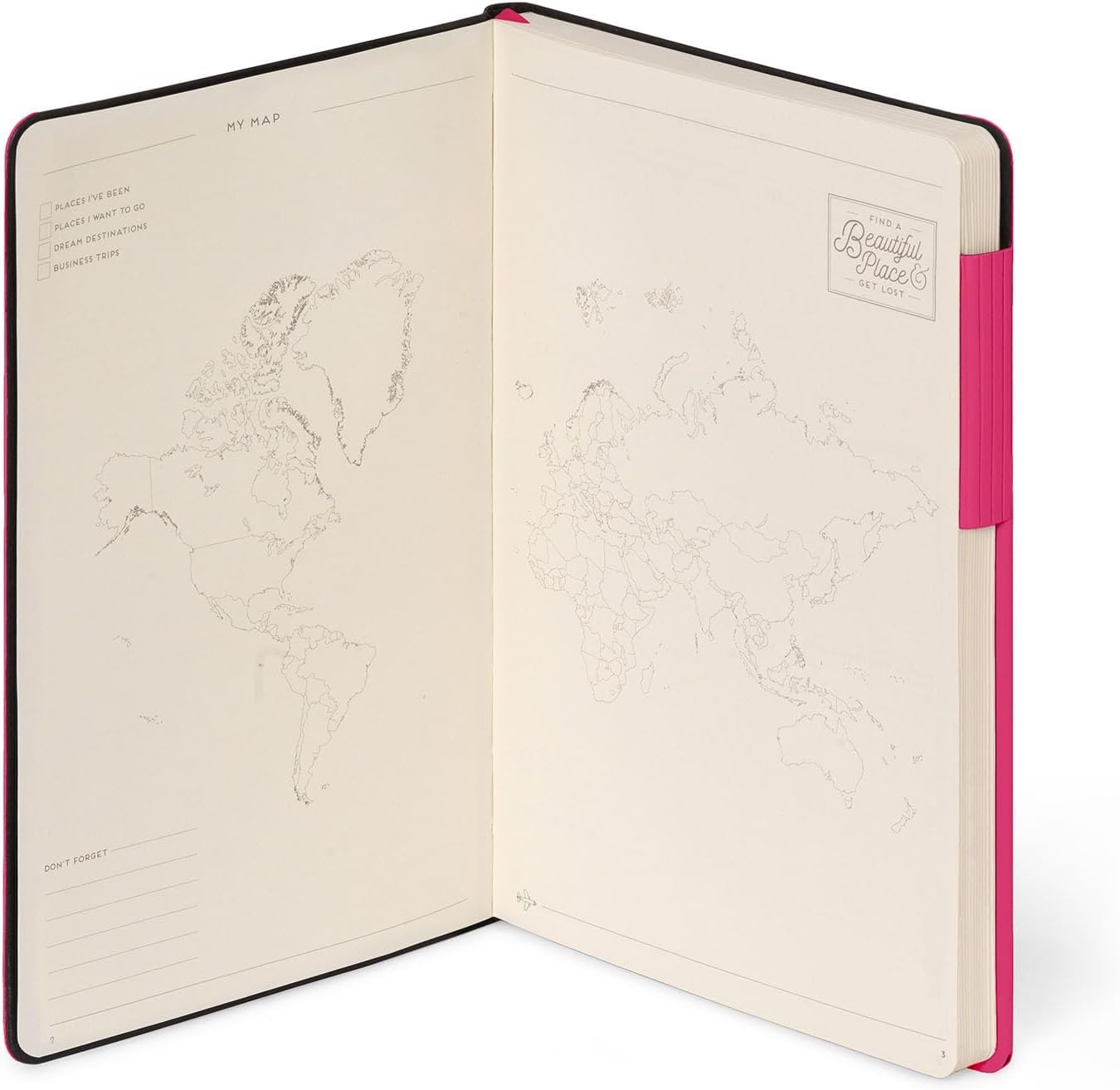 image:imageLEGAMI Weies Papier Notizbuch My Notebook Deep Graphite Large FSCzertifiziertes Papier 192 Seiten weicher Einband elastischer Verschluss 17 x 24 cmRASPBERRY