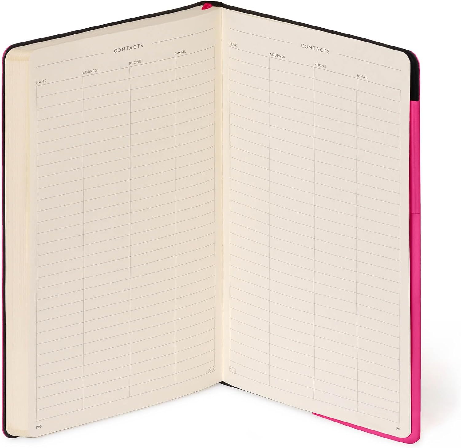 image:imageLEGAMI Weies Papier Notizbuch My Notebook Deep Graphite Large FSCzertifiziertes Papier 192 Seiten weicher Einband elastischer Verschluss 17 x 24 cmRASPBERRY