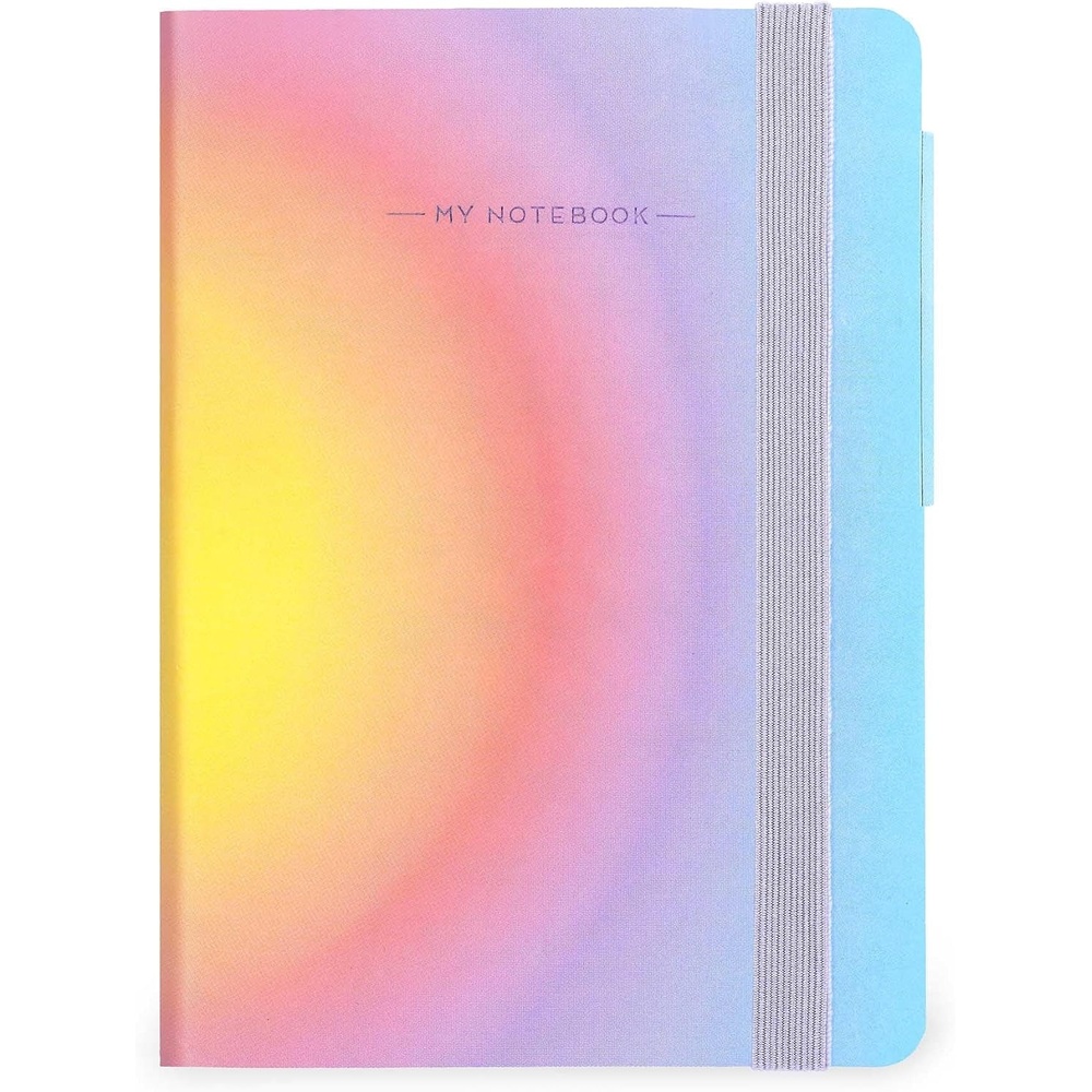 image:imageLEGAMI  My Notebook 6 mm liniertes Notizbuch Raspberry Small FSCzertifiziertes Papier 192 Seiten Softcover elastischer Verschluss 95 x 135 cmAURA