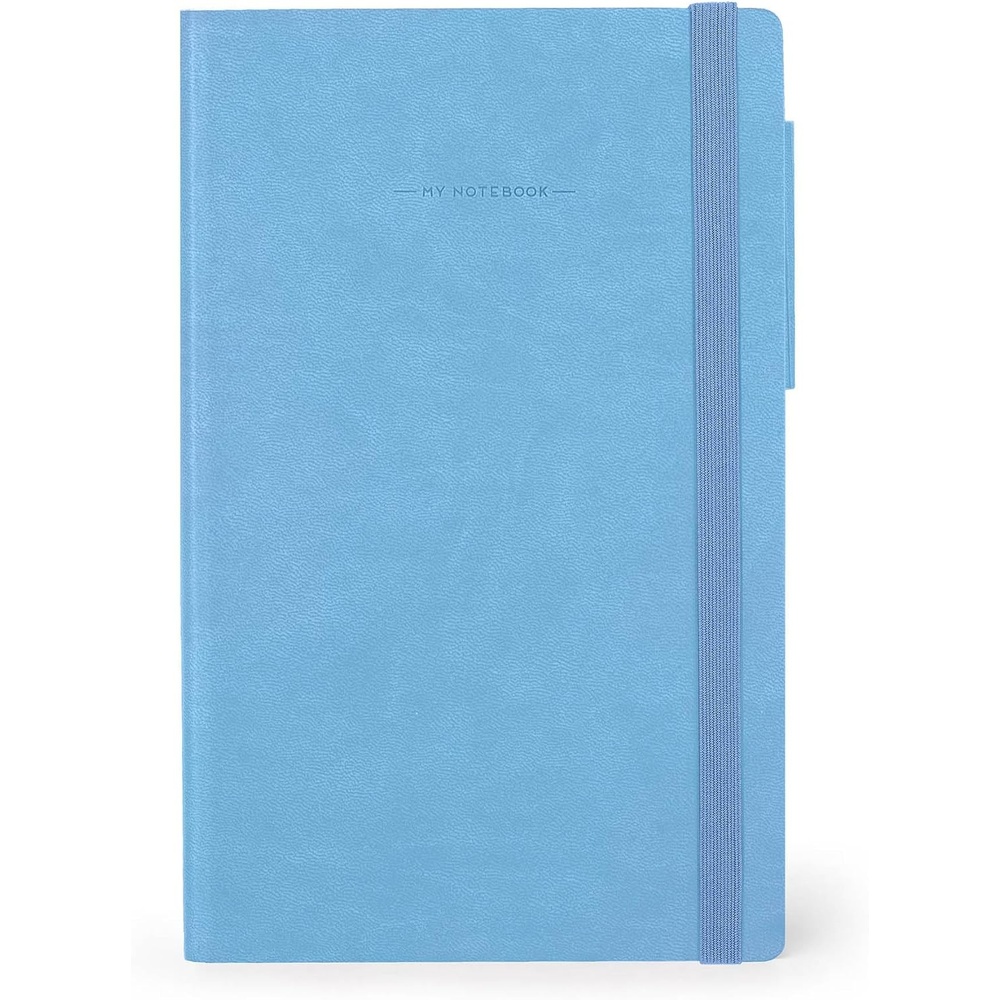 image:imageLEGAMI Notizbuch mit Punkten My Notebook Aura Special Edition Medium FSC zertifiziertes Papier 192 Seiten weicher Einband elastischer Verschluss doppeltes Lesezeichen 13 x 21 cmRETRO BLUE