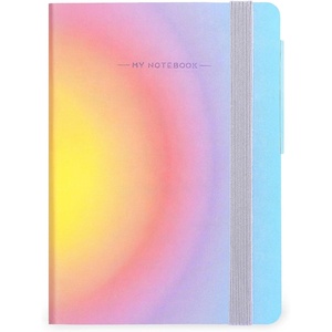LEGAMI – My Notebook, 6 mm liniertes Notizbuch, Raspberry, Small, FSC-zertifiziertes Papier, 192 Seiten, Softcover, elastischer Verschluss, 9.5 x 13.5 cm(AURA)