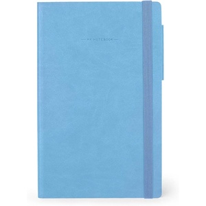 LEGAMI – Notizbuch mit Punkten My Notebook, Aura, Special Edition, Medium, FSC zertifiziertes Papier, 192 Seiten, weicher Einband, elastischer Verschluss, doppeltes Lesezeichen, 13 x 21 cm(RETRO BLUE)