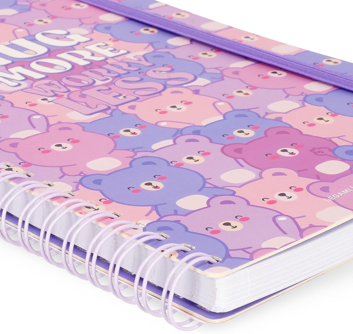 image:imageLEGAMI Spiralheft mit 7 mm Lineatur Teddy Bear A4 Format Maxi FSC zertifiziertes Papier Enthlt 1 Blatt Aufkleber 160 Seiten Elastischer Verschluss 21 x 29 cmTEDDY BEAR