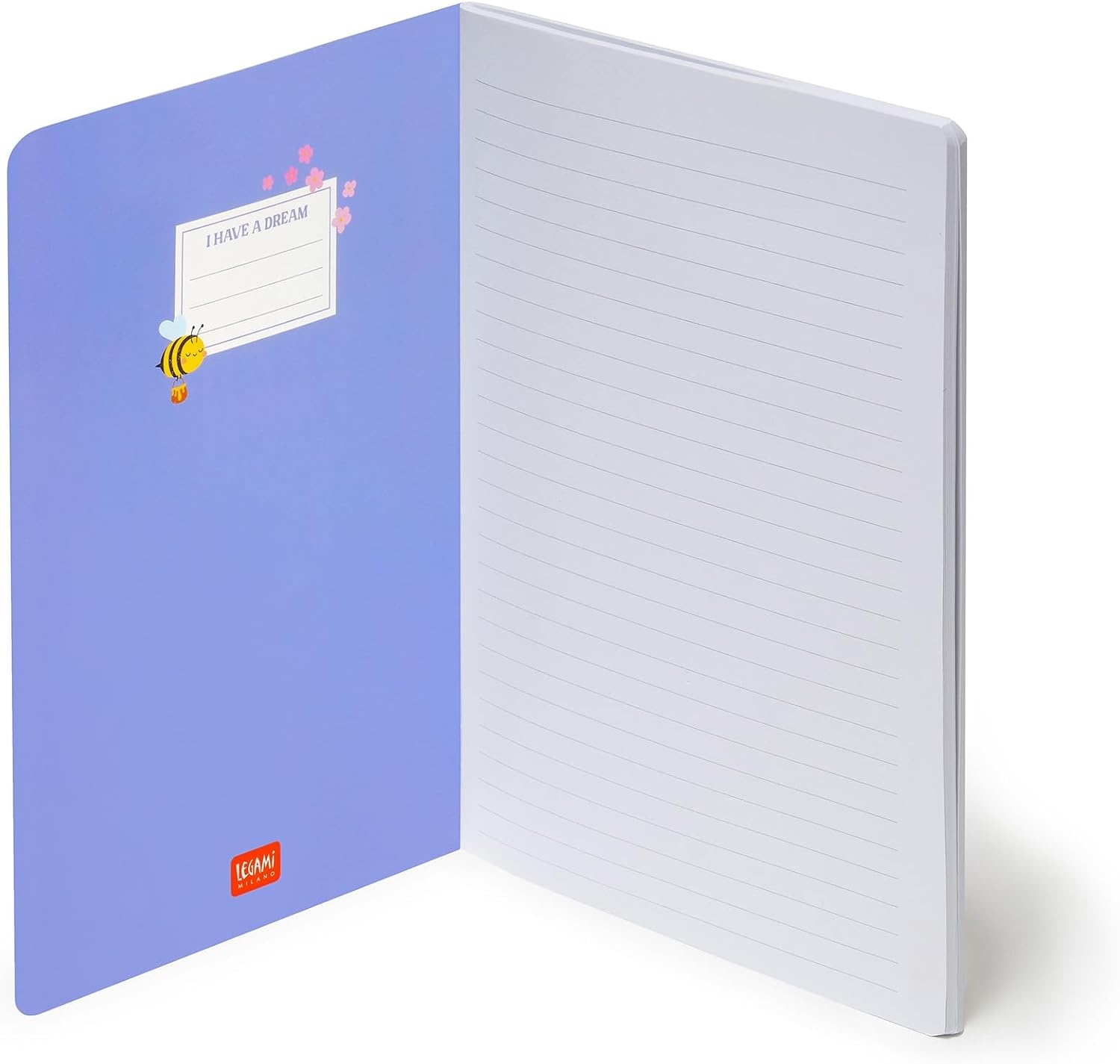 image:imageLegami Notizbuch liniert 7 mm Thema Bee Format B5 gro aus FSCzertifiziertem Papier 100 Seiten SingerPunktbindung 185 x 248 cm