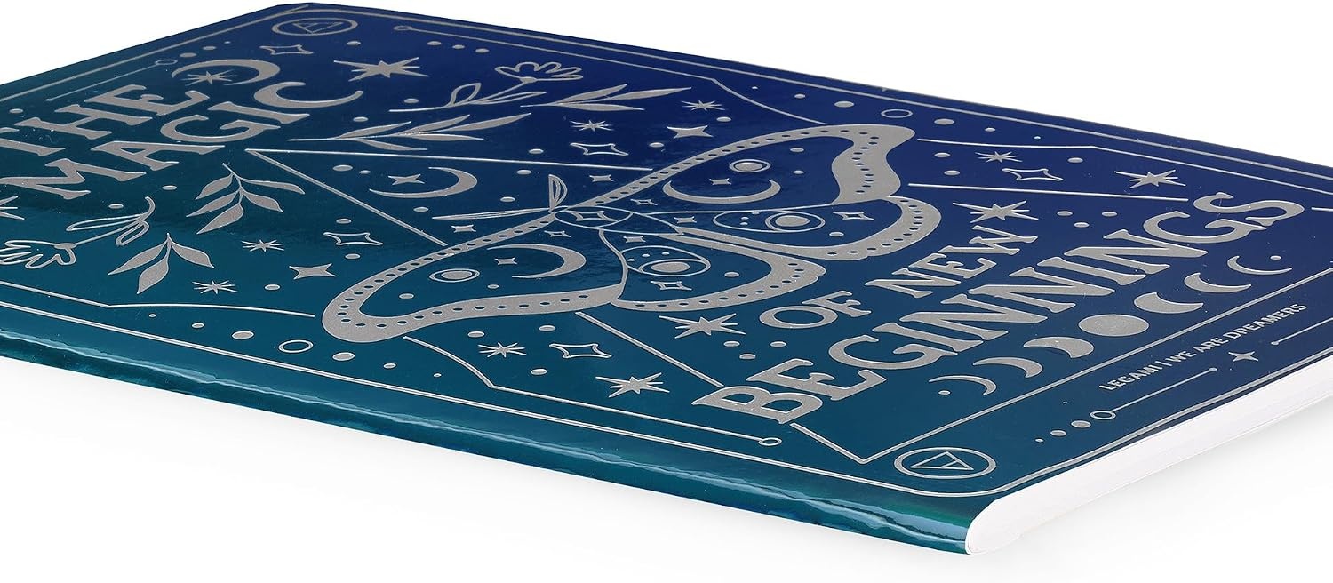 image:imageLegami Notizbuch liniert 7 mm Thema Moth Format B5 gro FSCzertifiziertes Papier Special Edition 100 Seiten SingerPunktBindung 185 x 248 cm