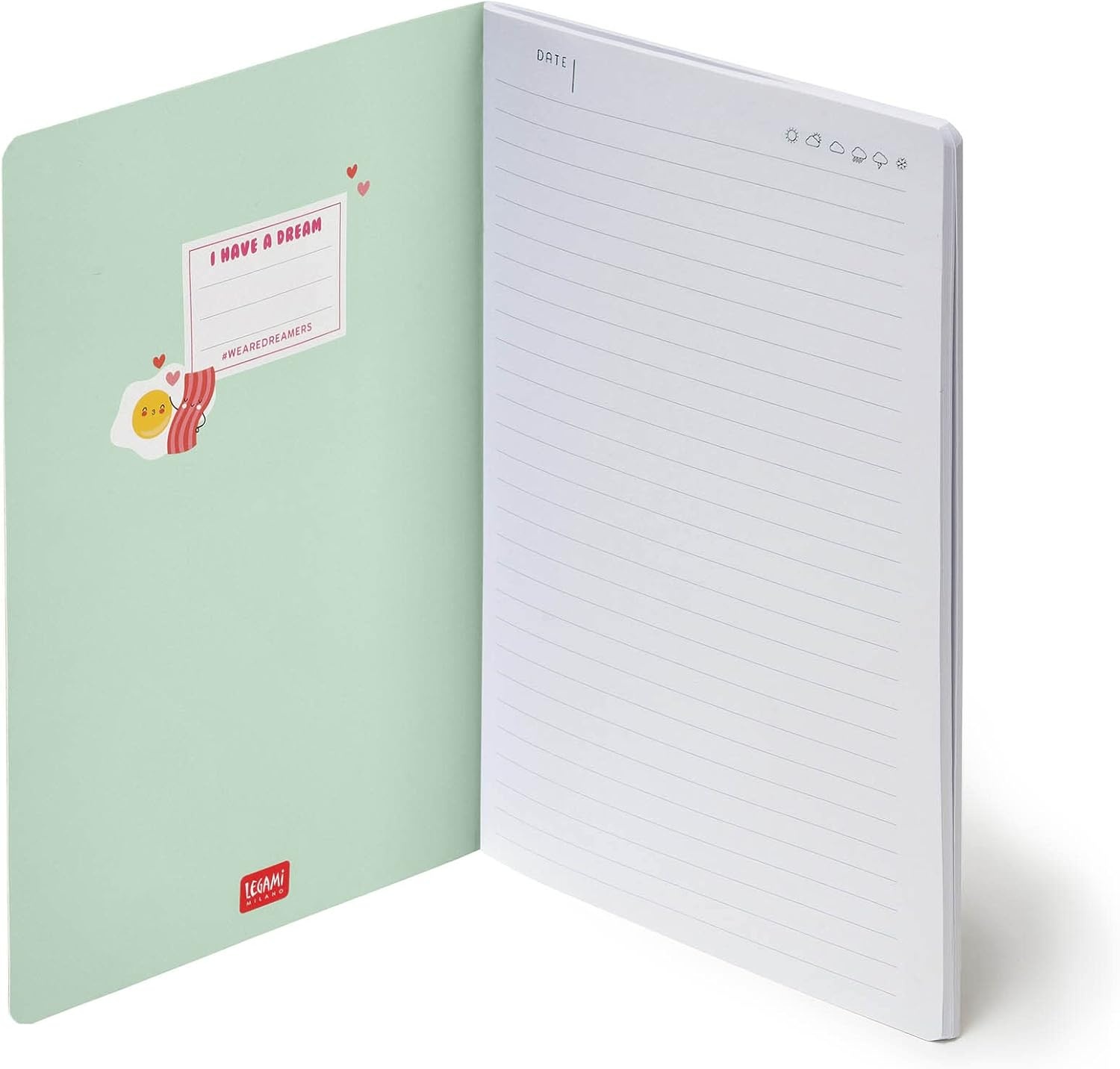 image:imageLegami Blatt B5 Notizbuch liniert mehrfarbig Travel 185 x 248 cmEGG