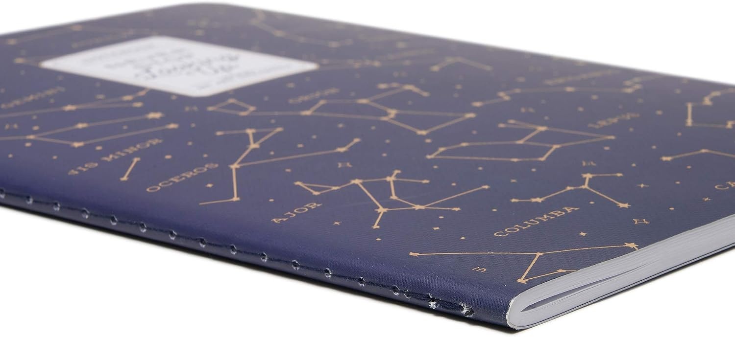 image:imageLegami Blatt B5 Notizbuch liniert mehrfarbig Travel 185 x 248 cmSTARSNEVER STOP LOOKING UP
