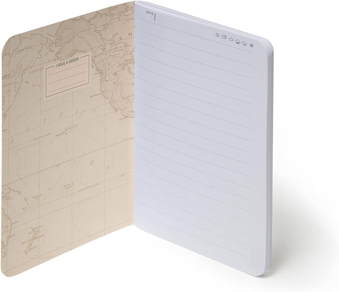 image:imageLegami Blatt B5 Notizbuch liniert mehrfarbig Travel 185 x 248 cmTravel