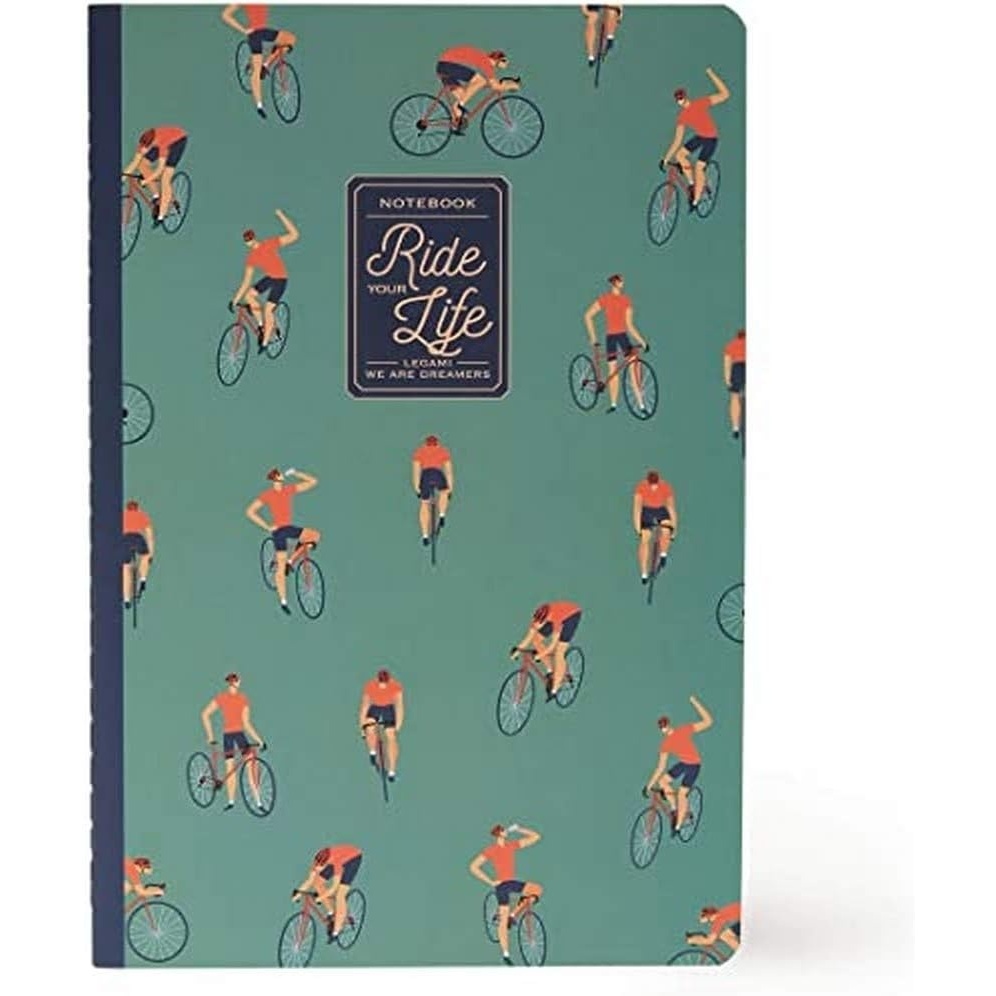 image:imageLegami  Heft mit weiem Blatt Format A5 Medium 142 x 21 cm weies Papier 80 Seiten SingerPunktBindungBike Lover