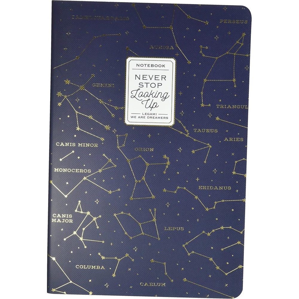 image:imageLegami  Heft mit weiem Blatt Format A5 Medium 142 x 21 cm weies Papier 80 Seiten SingerPunktBindungMehrfarbig Stars