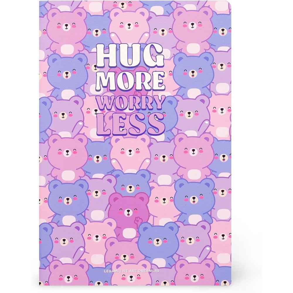 image:imageLegami  Notizbuch liniert 7 mm Motiv Teddy Bear Format B5 gro FSCzertifiziertes Papier 100 Seiten SingerPunktBindung 185 x 248 cm