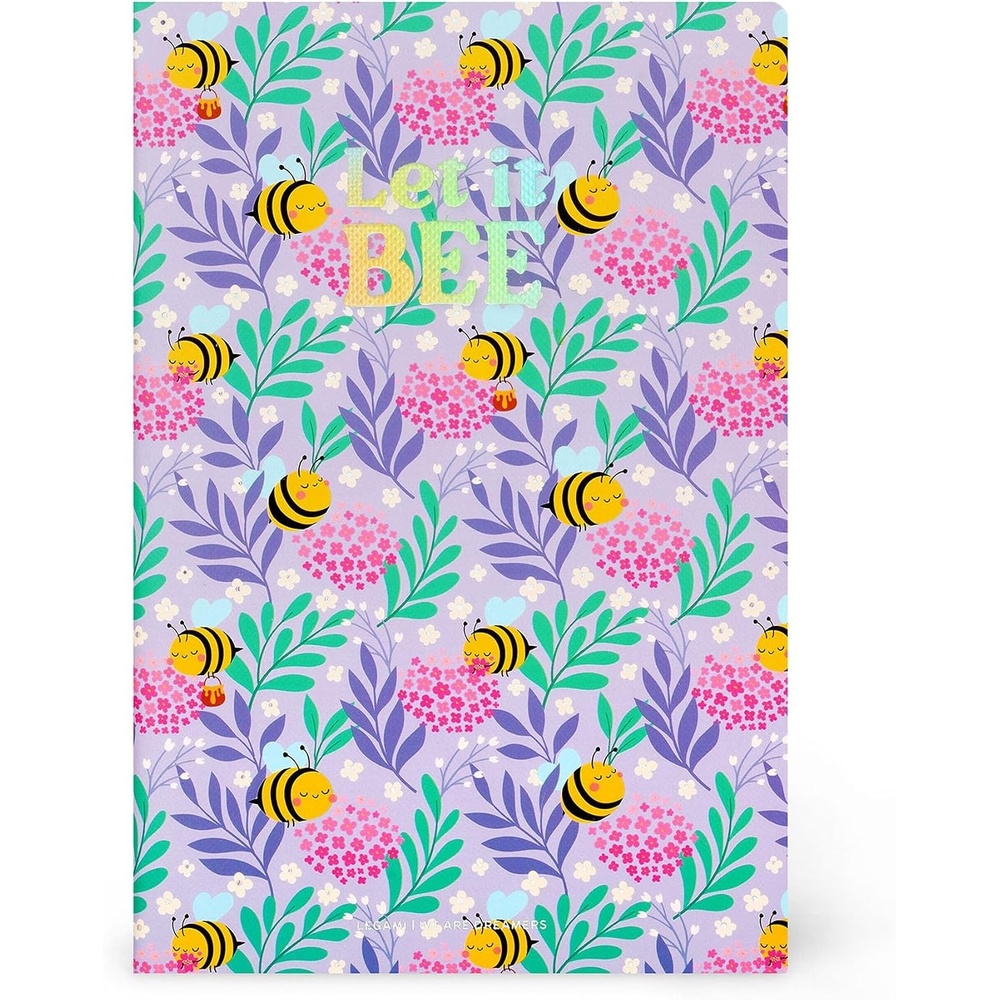 image:imageLegami Notizbuch liniert 7 mm Thema Bee Format B5 gro aus FSCzertifiziertem Papier 100 Seiten SingerPunktbindung 185 x 248 cm