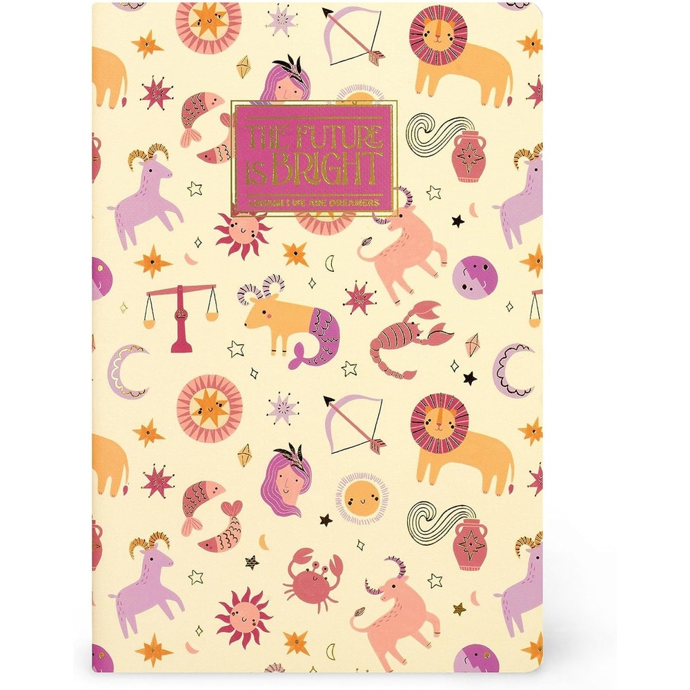 image:imageLegami Notizbuch liniert 7 mm Thema Zodiac Format B5 gro FSCzertifiziertes Papier 100 Seiten SingerPunktBindung 185 x 248 cm