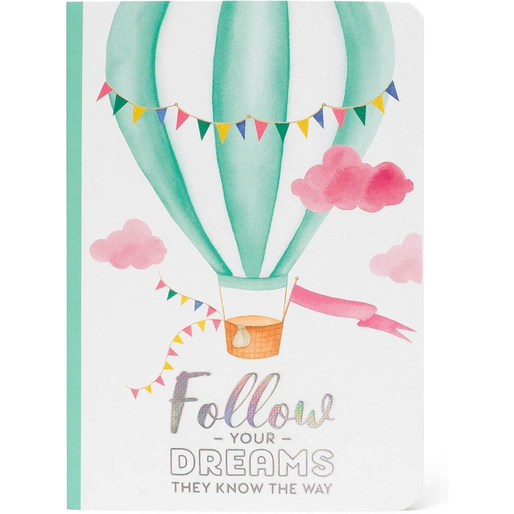 image:imageLegami Blatt B5 Notizbuch liniert mehrfarbig Travel 185 x 248 cmAir Balloon