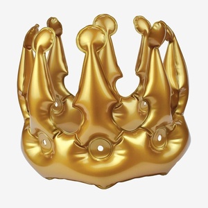 Legami – Aufblasbare Königin, karminrot, Erwachsenengröße, Ø 22 cm, CRO0002(KID)
