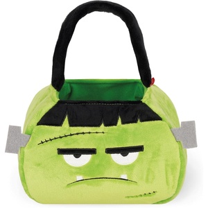 Legami – Halloween-Tasche für Süßigkeiten oder Streiche, Bonbontüte, Candy Bag, aus weichem, faltbarem Stoff, mit Henkel, 20 x 35 x 3 cm(FRANKENSTEIN)