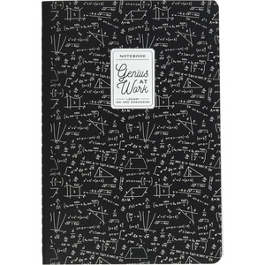 Legami – Heft mit weißem Blatt, Format A5, Medium, 14,2 x 21 cm, weißes Papier, 80 Seiten, Singer-Punkt-Bindung(Mehrfarbig (Math))