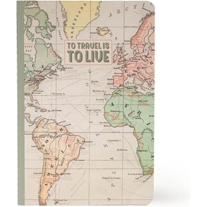 Legami – Heft mit weißem Blatt, Format A5, Medium, 14,2 x 21 cm, weißes Papier, 80 Seiten, Singer-Punkt-Bindung(Travel)