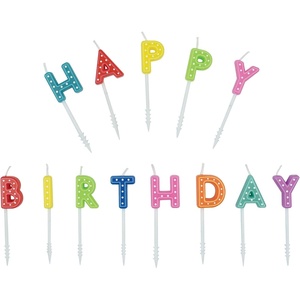 Legami – Kerzen für Kuchen, Kunststoff, Kerzen zum Geburtstag, H 7 cm inklusive Halterungen, HAP0002